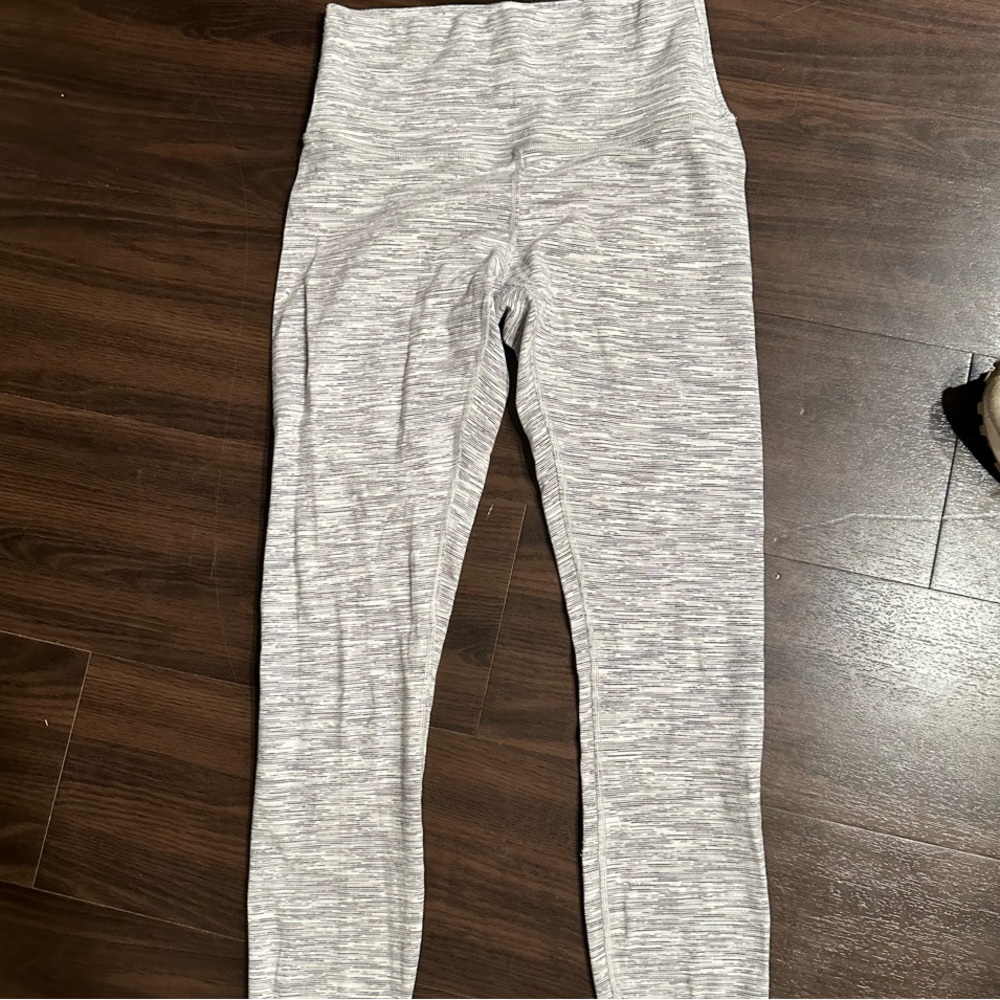 Lululemon Wunder Under Gray High-Waisted Leggings
